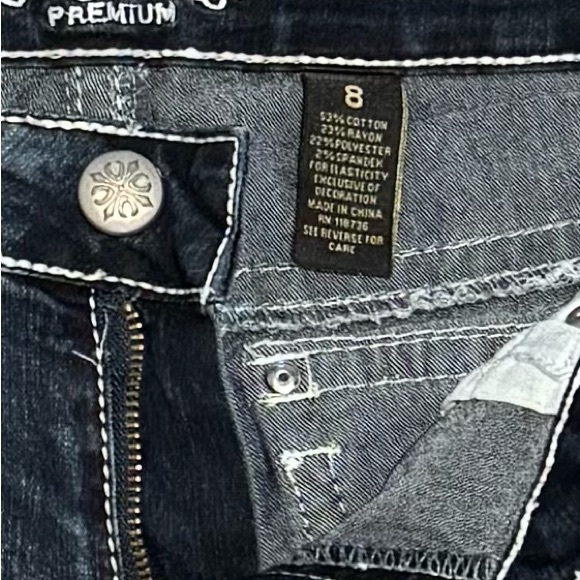 Love Indigo Premium capri blue jeans women’s size 8 - Picture 9 of 9